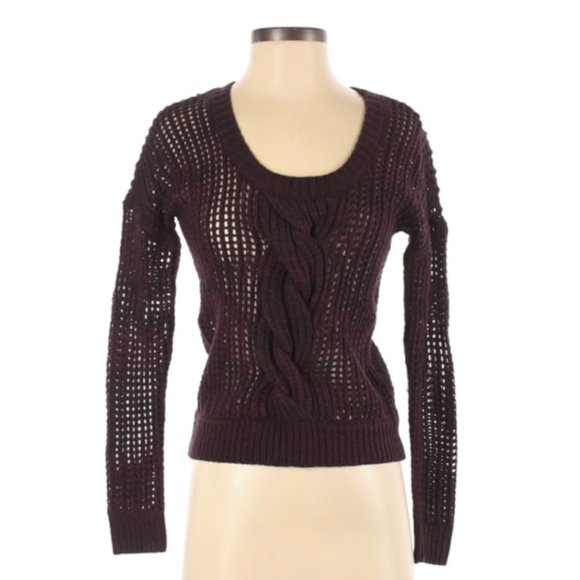 Express ~ Open knit cable sweater - Picture 1 of 8
